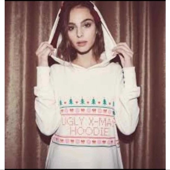 Wildfox Ugly X-Mas Hoodie Graphic Sweatshirt Top New With Tags Size Small - Picture 6 of 9